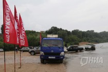 Выпуск молоди стерляди в реку Волгу