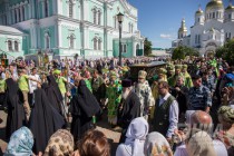 Торжества, посвященные обретению мощей преподобного Серафима Саровского, в Дивееве