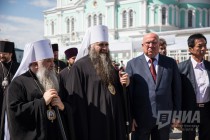 Митрополиты Варсонофий и Георгий, губернатор Валерий Шанцев