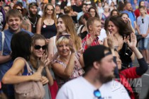 Музыкальный фестиваль Рок чистой воды на площади Минина и Пожарского в Нижнем Новгороде