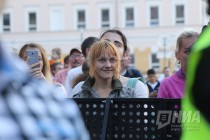 Музыкальный фестиваль Рок чистой воды на площади Минина и Пожарского в Нижнем Новгороде