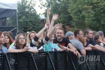 Музыкальный фестиваль Рок чистой воды на площади Минина и Пожарского в Нижнем Новгороде