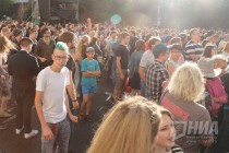 Музыкальный фестиваль Рок чистой воды на площади Минина и Пожарского в Нижнем Новгороде