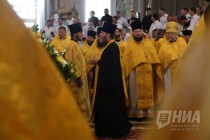 Служба в Храме Воскресения Христова в Арзамасе Нижегородской области