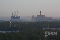 Вид на Белоярскую АЭС из г.Заречный