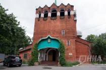Старообрядческая Успенская церковь в Нижнем Новгороде в процессе реставрации