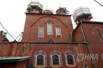 Старообрядческая Успенская церковь в Нижнем Новгороде в процессе реставрации