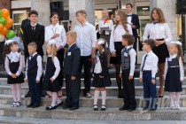 Торжественная линейка 1 сентября в нижегородской авторской академической школе №186