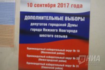 Голосование на довыборах депутатов Думы Нижнего Новгорода 10 сентября 2017 года
