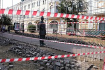 Ремонтные работы на ул. Большая Покровская в Нижнем Новгороде