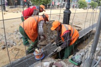 Ремонтные работы на ул. Большая Покровская в Нижнем Новгороде