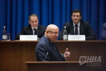 Валерий Шанцев (в центре), Михаил Бабич, Глеб Никитин