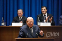 Валерий Шанцев (в центре), Михаил Бабич, Глеб Никитин