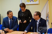 Глава МСУ Большеболдинского района Владимир Кочетов, директор музея-заповедника Болдино Нина Жиркова, депутат Заксобрания Нижегородской области Александр Ефремцев