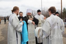 Открытие тестового движения по мосту в объезд Свято-Успенского мужского монастыря в Сарове