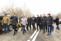 Открытие тестового движения по мосту в объезд Свято-Успенского мужского монастыря в Сарове