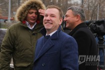 Руководитель линейного подразделения Саровгидромонтаж Алексей Иванов, управляющий директор ОАО Нижегородский водоканал Александр Прохорчев, глава Приокского района Виталий Ковалев