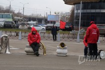 Митинг в честь 100-летия Революции на пл. Ленина в Нижнем Новгороде