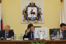 Евгений Люлин, врио губернатора Глеб Никитин и Роман Антонов