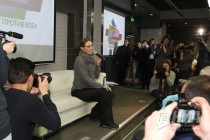 Ксения Собчак на встрече со сторонниками и журналистами