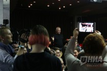 Встреча Ксении Собчак со сторонниками и журналистами