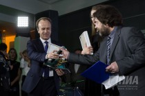 Первый заместитель гендиректора ТК Волга Александр Резонтов и Павел Милославский