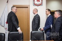 Депутаты Думы Нижнего Новгорода Дмитрий Барыкин, Андрей Колобов, Алексей Ситдиков, Александр Разумовский