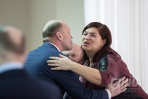 И.о главы администрации Канавинского района Михаил Шаров и председатель комитета внешнеэкономических связей администрации города Елена Мишина