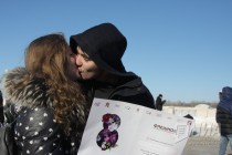 Рекорд России установили нижегородские мужчины на Чкаловской лестнице 8 марта