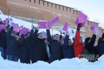 Рекорд России установили нижегородские мужчины на Чкаловской лестнице 8 марта