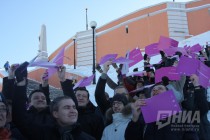 Рекорд России установили нижегородские мужчины на Чкаловской лестнице 8 марта