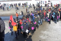 Рекорд России установили нижегородские мужчины на Чкаловской лестнице 8 марта