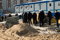 Осмотр строящейся станции метро Стрелка в Нижнем Новгороде 19.03.2018