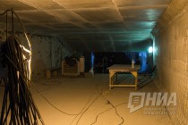 Осмотр строящейся станции метро Стрелка в Нижнем Новгороде 19.03.2018