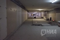Осмотр строящейся станции метро Стрелка в Нижнем Новгороде