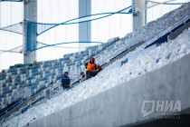 Делегация представителей FIFA и оргкомитета Россия-2018 оценила ход подготовки стадиона Нижний Новгород к ЧМ-2018