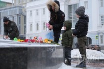 Акция прошла на пл. Минина около памятника Валерию Чкалову