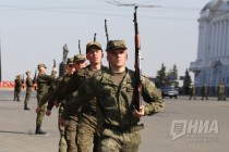 Первая репетиция парада в честь 73-летия Победы