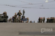 Первая репетиция парада в честь 73-летия Победы