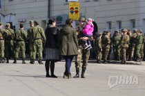 Первая репетиция парада в честь 73-летия Победы