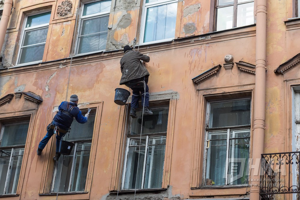 Ремонт фасадов в Канавинском районе Нижнем Новгороде выполнен на 30%