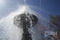 Запуск центрального фонтана Нижнего Новгорода