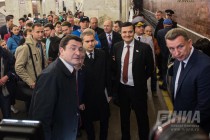 Открытие станции метро Стрелка в Нижнем Новгороде