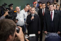 Открытие станции метро Стрелка в Нижнем Новгороде