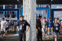 Фанаты Англии и Панамы после матча ЧМ в Нижнем Новгороде