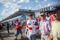 Фанаты Англии и Панамы после матча ЧМ в Нижнем Новгороде