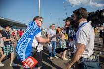 Фанаты Англии и Панамы после матча ЧМ в Нижнем Новгороде