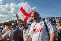 Фанаты Англии и Панамы после матча ЧМ в Нижнем Новгороде