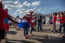 Фанаты Англии и Панамы после матча ЧМ в Нижнем Новгороде