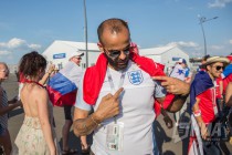 Фанаты Англии и Панамы после матча ЧМ в Нижнем Новгороде